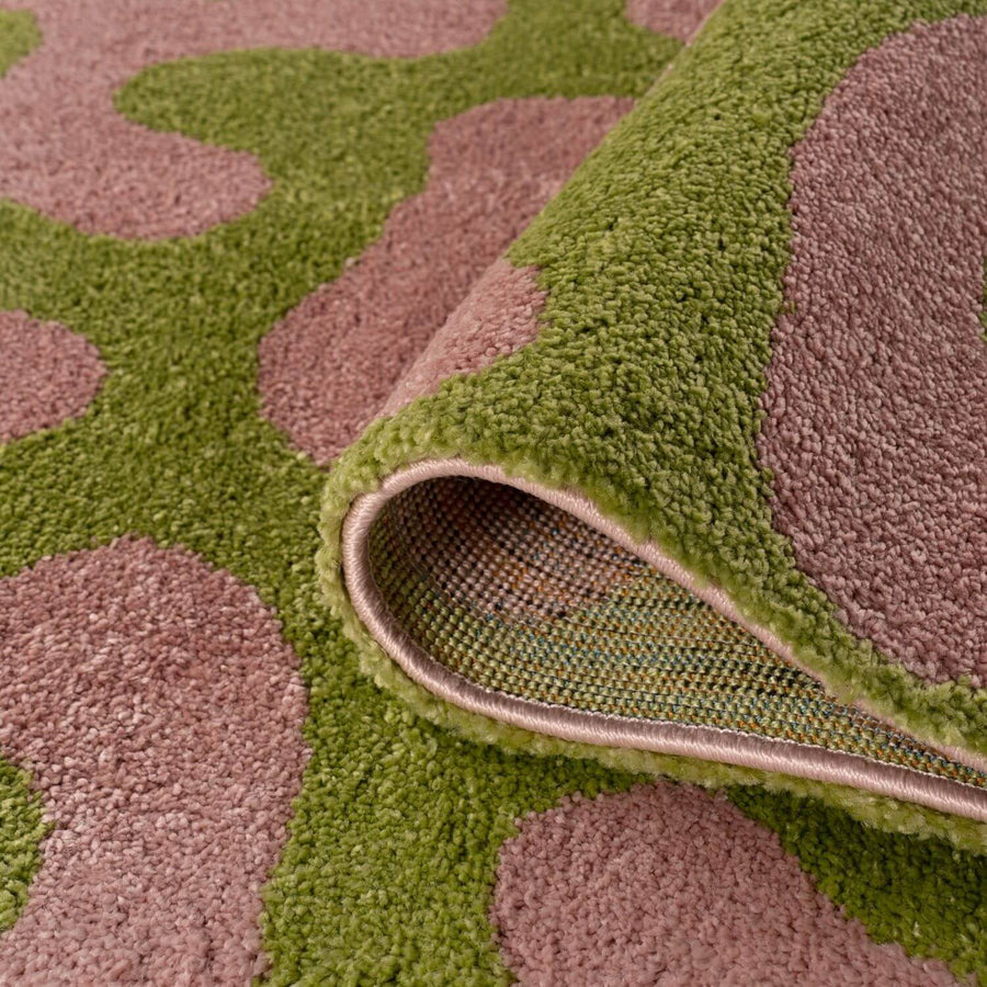 Joli Doodle Green & Pink Rug