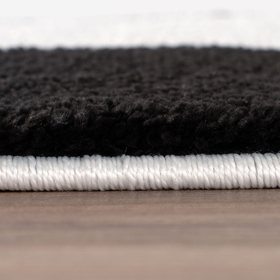 Joli Checkered Black & White Rug