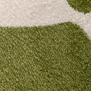 Joli Checkered Green & White Rug