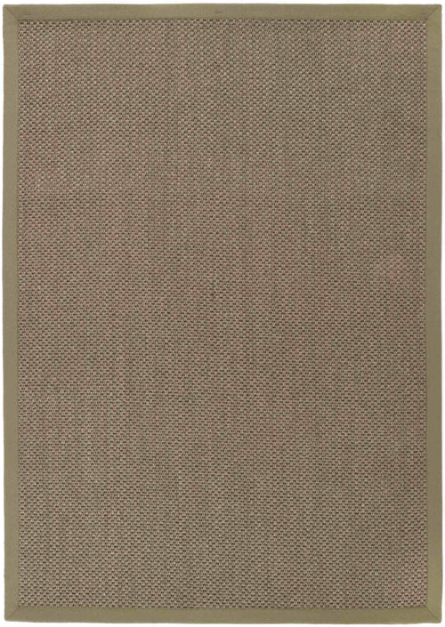 Bordered Sage Green Non-Slip Sisal Rug