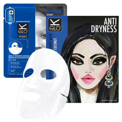 K-GLO® Anti-Dryness Coconut Bio-Cellulose Sheet Mask