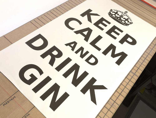 Keep Calm and Drink Gin Wall Art Sticker