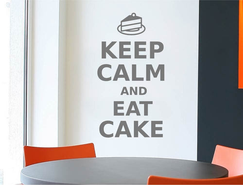 Keep Calm and Eat Cake Wall Sticker