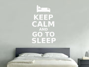 Keep Calm and Go to Sleep Wall Sticker