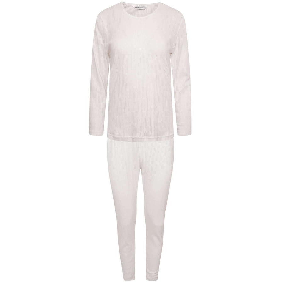 Daisy Dreamer Girls Thermal Underwear Set Long Sleeve Top And Long Jane Pants Cotton Rich