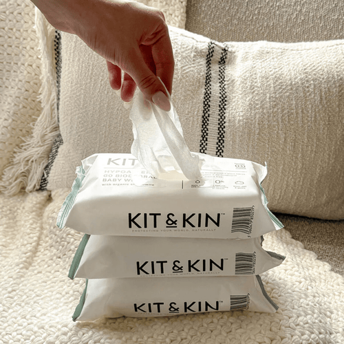 Kit & Kin Biodegradable Baby Wipes – Gentle, Sustainable & Hypoallergenic