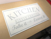 Kitchen Dinner Choices Wall Sticker – Funny Wall Decor for Kitchen or Cafe