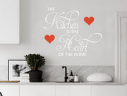 Kitchen Hearts Wall Decal Quote
