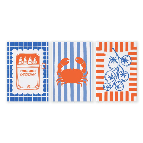 Kitchen Modern Wall Decor | Set of 3 Italian Lifestyle Wall art Prints