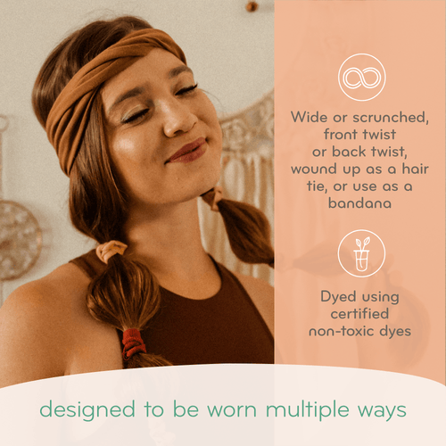 KOOSHOO Twist Headband Olive Branch – Organic Fairtrade