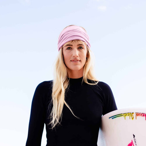 KOOSHOO Twist Headband Pink Mist – Organic Fairtrade