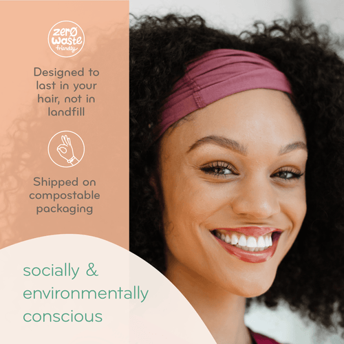 KOOSHOO Twist Headband Pink Mist – Organic Fairtrade
