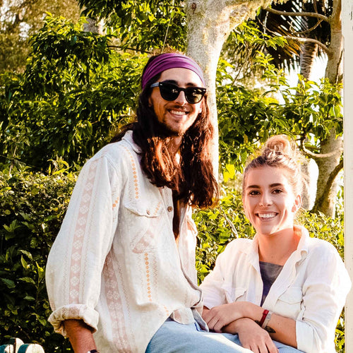 KOOSHOO Twist Headband Wild Beet – Organic Fairtrade