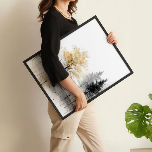 Landscape Canvas Wall Art | Set of 3 Asian Inspired Wall art Prints