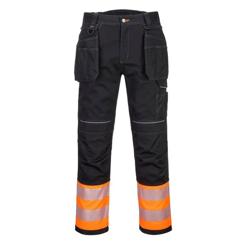 PORTWEST PW307 PW3 HI-VIS CLASS 1 HOLSTER POCKET TROUSERS
