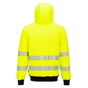 PORTWEST PW327 PW3 HI-VIS ZIP HOODIE