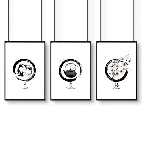 Pictures for Living Room Wall | Set of 3 Prints