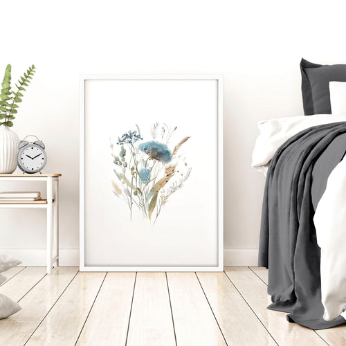 Large Picture For Bedroom | Set of 3 Botanical Art Prints