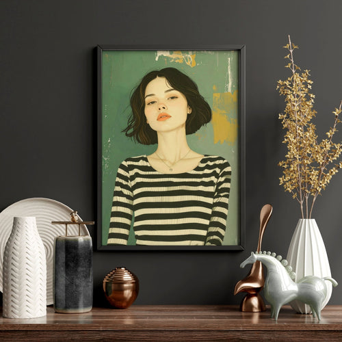 Large Picture Frames For Walls | Set of 3 Boho Women Wall art Prints