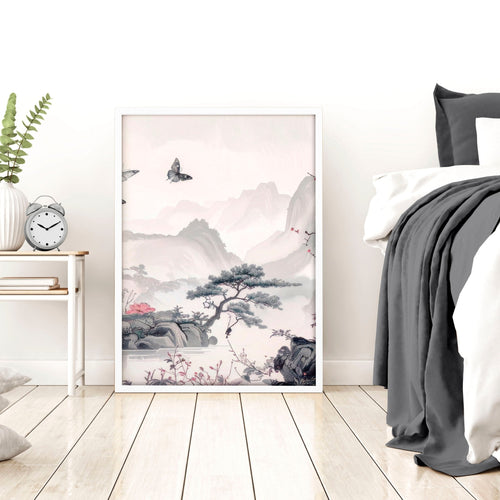 Large Picture Prints | Set of 3 Chinoiserie Wall art Prints