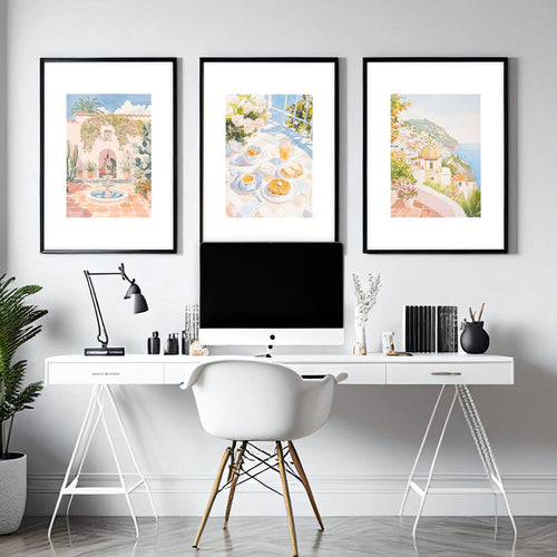 Large Pictures For Wall | Set of 3 Beach Decor Wall art Prints