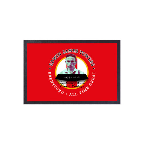 Brentford  Jim Towers  - Football Legends - Door Mat -60cm X 40cm