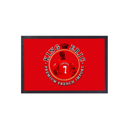 Manchester Red Cantona  - Football Legends - Door Mat -60cm X 40cm