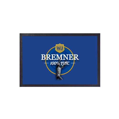 Leeds WJ Bremner - Football Legends - Door Mat -60cm X 40cm