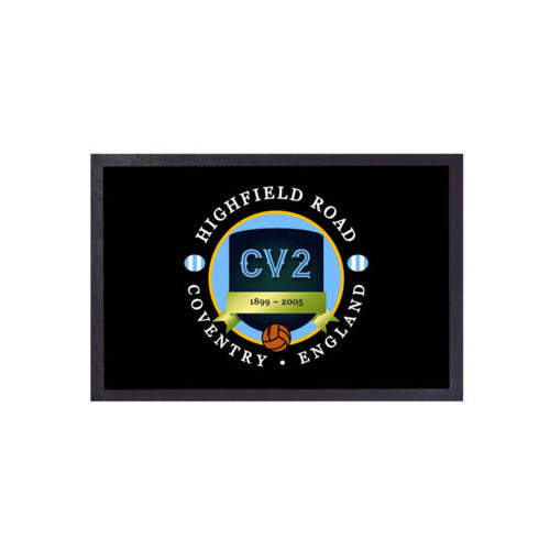 Coventry Highfield  - Football Legends - Door Mat -60cm X 40cm