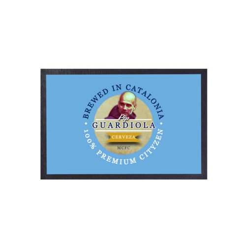 Manchester Blue Guardiola  - Football Legends - Door Mat -60cm X 40cm
