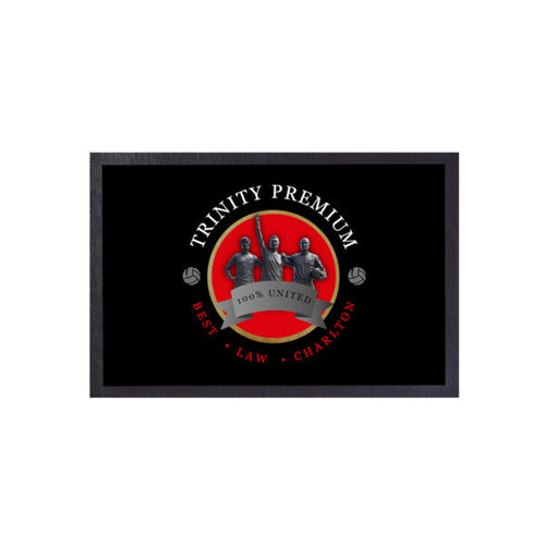 Manchester Red Trinity  - Football Legends - Door Mat -60cm X 40cm