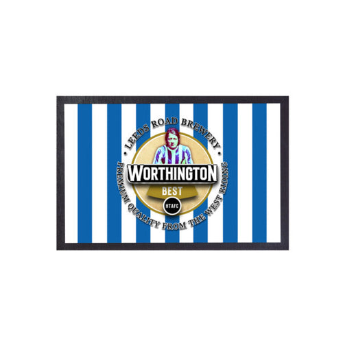 Huddersfield Worthington   - Football Legends - Door Mat -60cm X 40cm