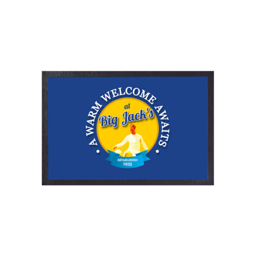 Leeds Big Jack - Football Legends - Door Mat -60cm X 40cm