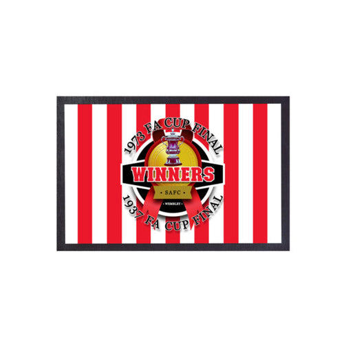 Sunderland FA Cup   - Football Legends - Door Mat -60cm X 40cm