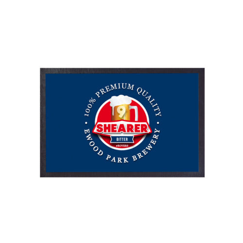 Blackburn Shearer  - Football Legends - Door Mat -60cm X 40cm