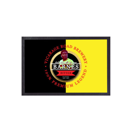 The Hornets John Barnes   - Football Legends - Door Mat -60cm X 40cm
