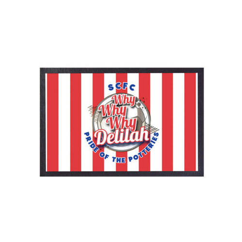 Stoke Delilah  - Football Legends - Door Mat -60cm X 40cm