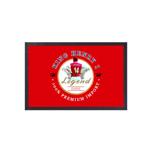 The Gooners Henry  - Football Legends - Door Mat -60cm X 40cm