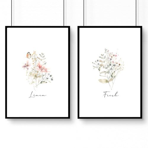 Laundry Room Posters | Set of 2 wall art prints