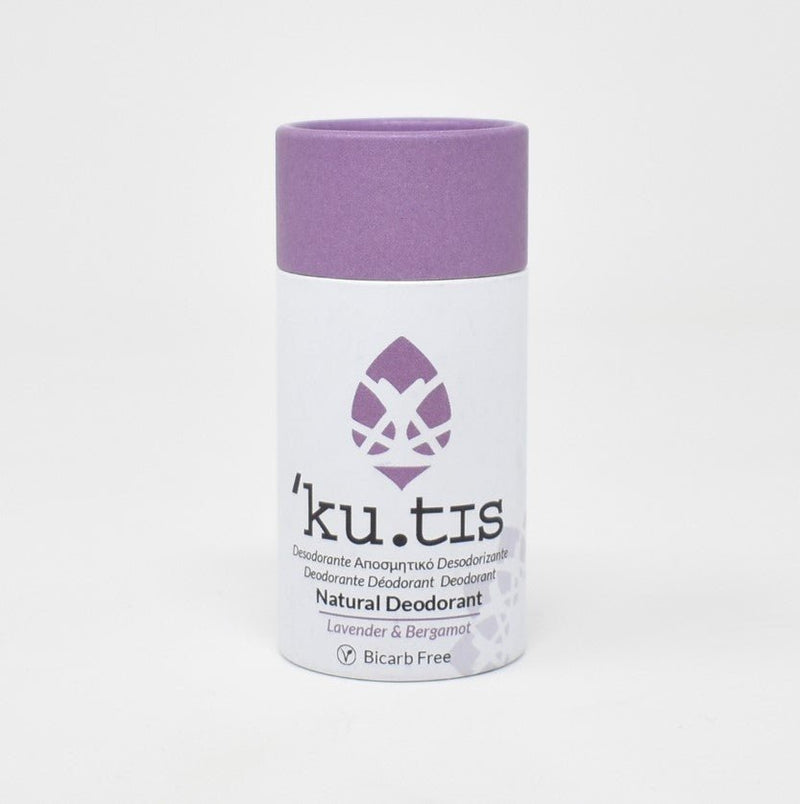 Lavender & Bergamot Natural Bicarb Free Roll On Eco Friendly Deodorant, Plastic Free Anti Perspirant