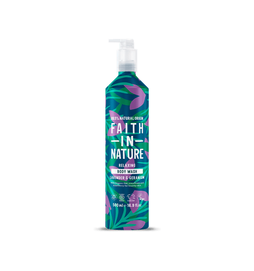 Lavender & Geranium Body Wash 500ml Aluminium – 99.5% Natural Origin