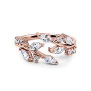 Adjustable Leaf Ring in Rose Gold