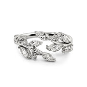 Adjustable Leaf Ring in Sterling Silver