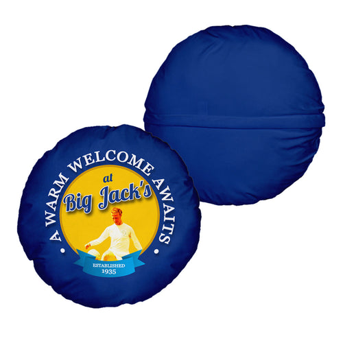 Leeds Big Jack- Football Legends - Circle Cushion 14"