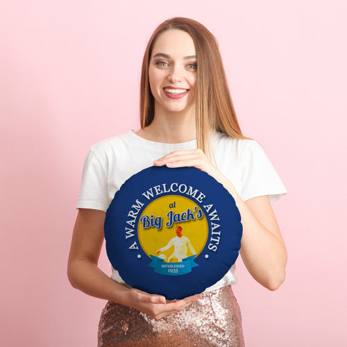Leeds Big Jack- Football Legends - Circle Cushion 14"
