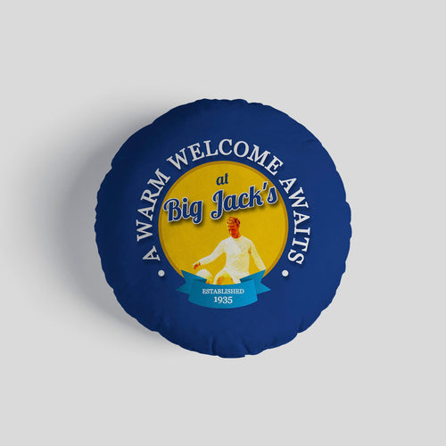 Leeds Big Jack- Football Legends - Circle Cushion 14"