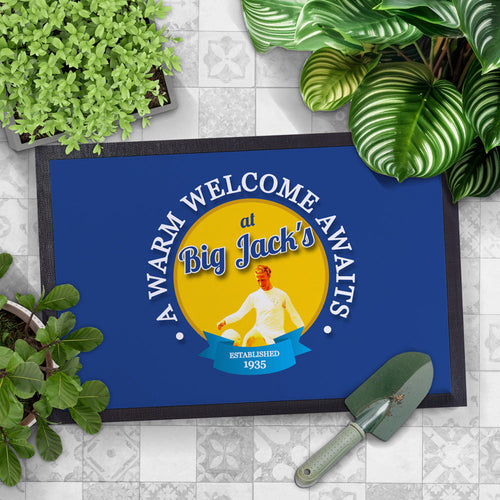 Leeds Big Jack - Football Legends - Door Mat -60cm X 40cm