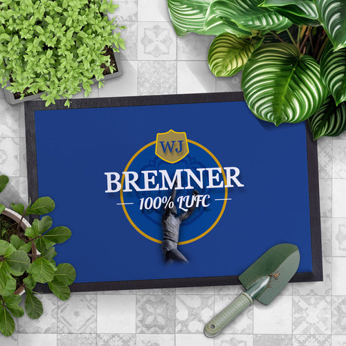 Leeds WJ Bremner - Football Legends - Door Mat -60cm X 40cm