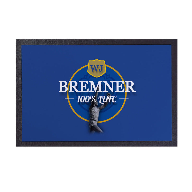 Leeds WJ Bremner - Football Legends - Door Mat -60cm X 40cm