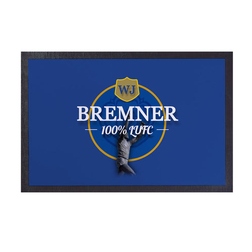 Leeds WJ Bremner - Football Legends - Door Mat -60cm X 40cm